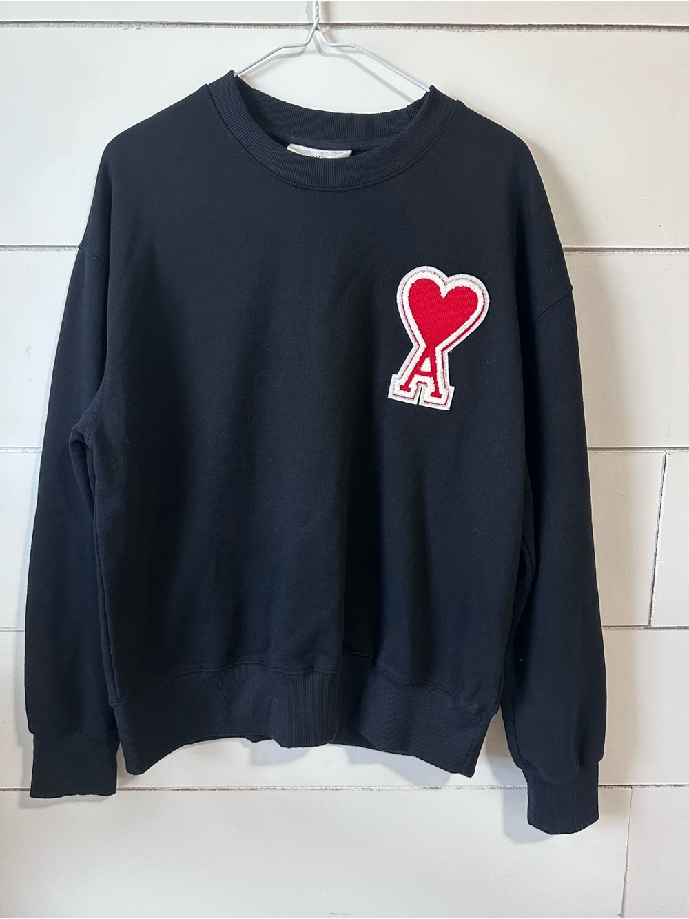 Ami Paris de Coeur Heart Patch Sweatshirt